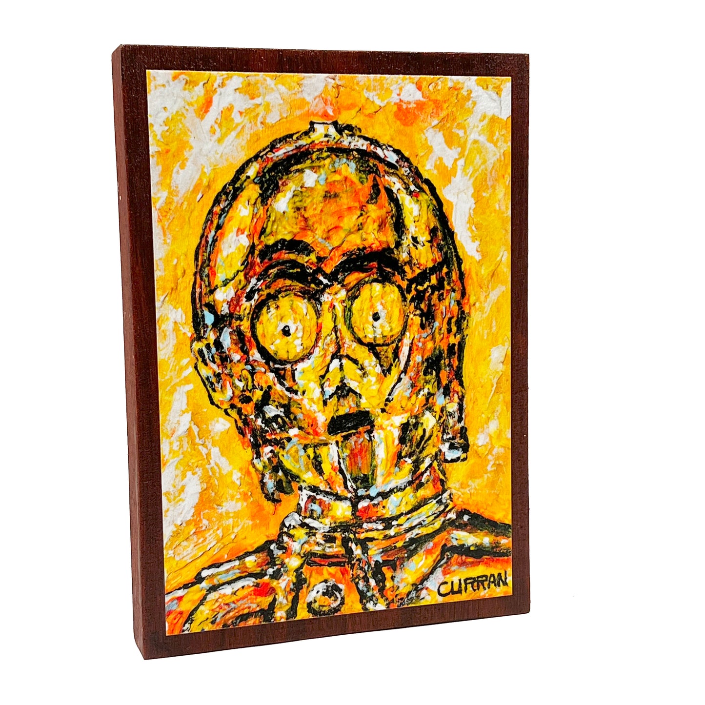 3PO on Wood Panel