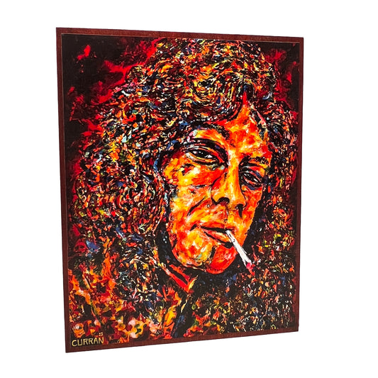 Eddie Van Halen on Wood Panel (Limited Edition)