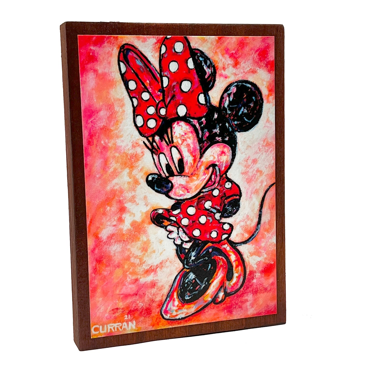 Minnie on Wood Panel