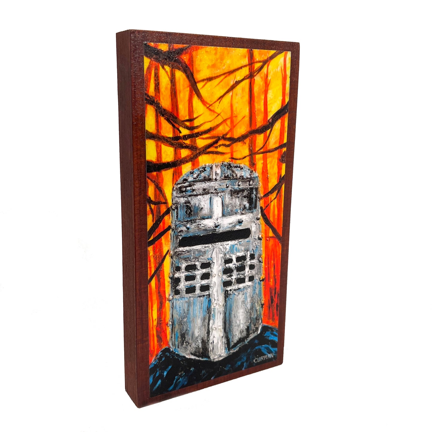 The Black Knight on Wood Panel