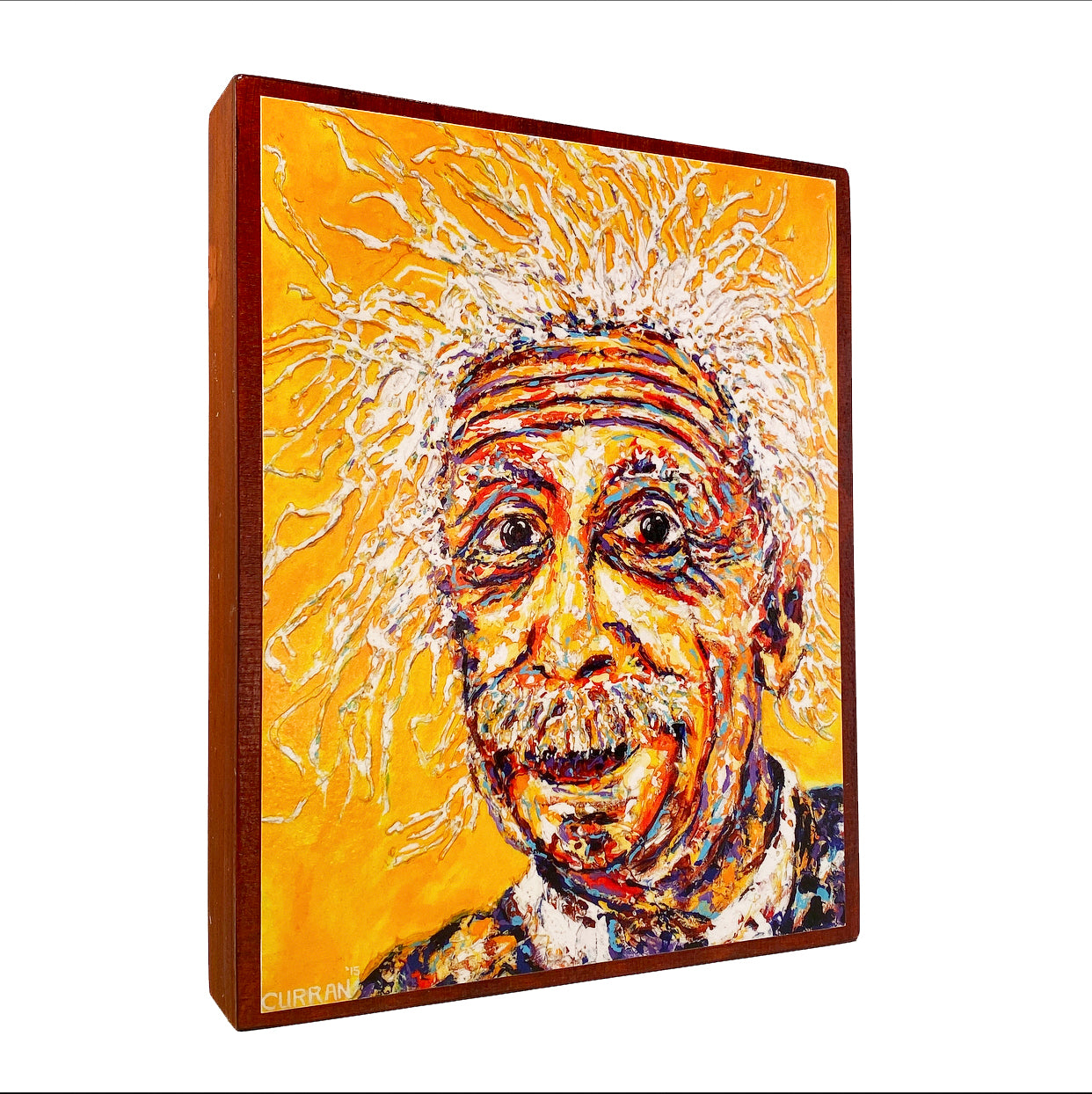 Albert on Wood Panel - Daniel Curran Art