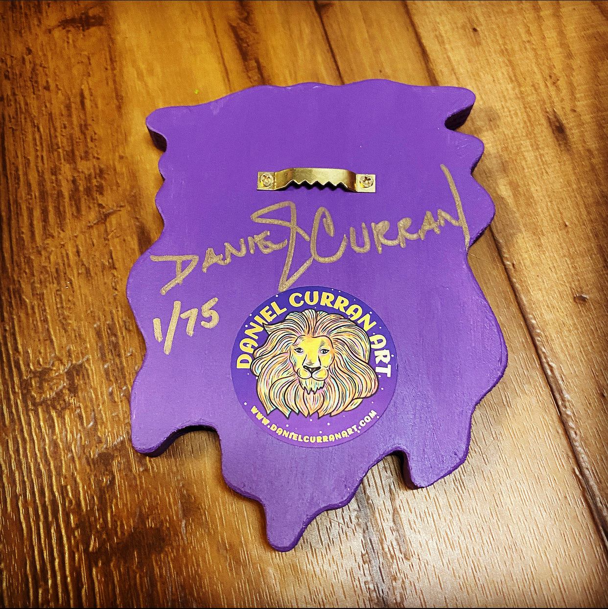 Baby Heart Owl Print on Wood (Limited Edition) - Daniel Curran Art