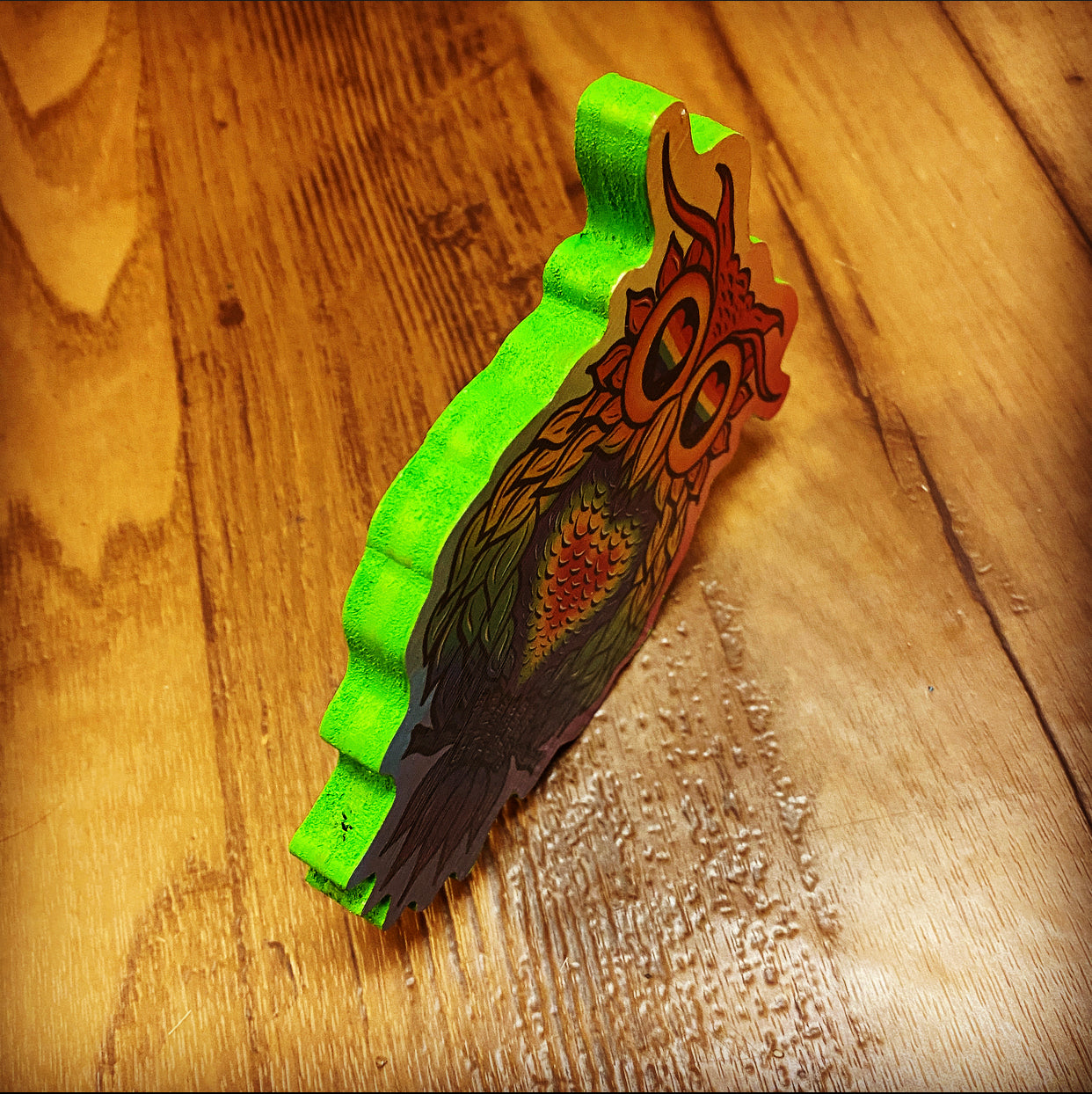 Pride Owl Print on wood - Daniel Curran Art