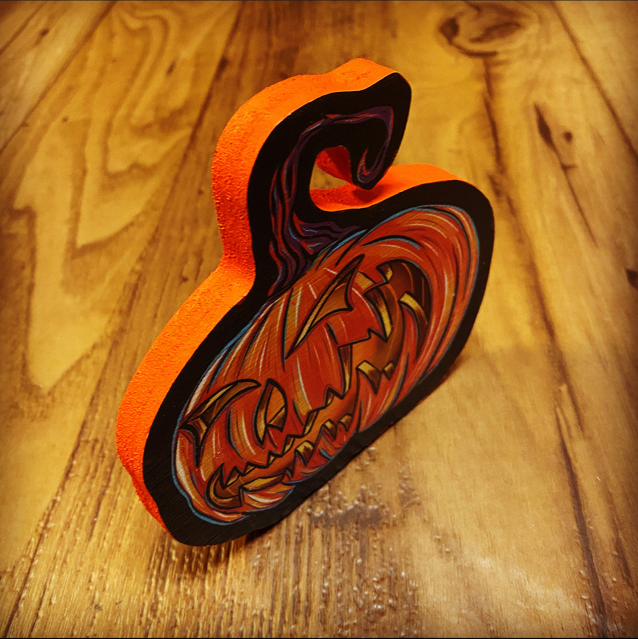 Jack o'Lantern Print on wood - Daniel Curran Art