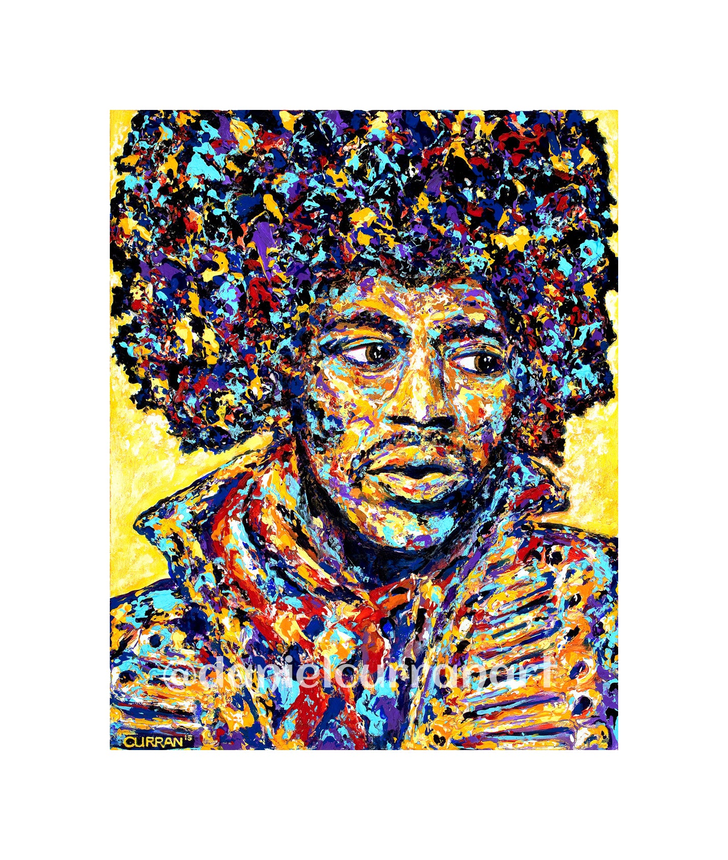 8"x 10" Jimi Print (Matted) - Daniel Curran Art
