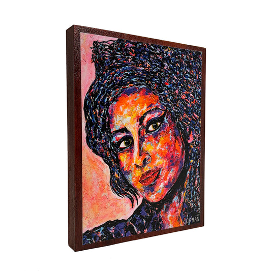 Amy Winehouse on wood panel (Limited Edition)