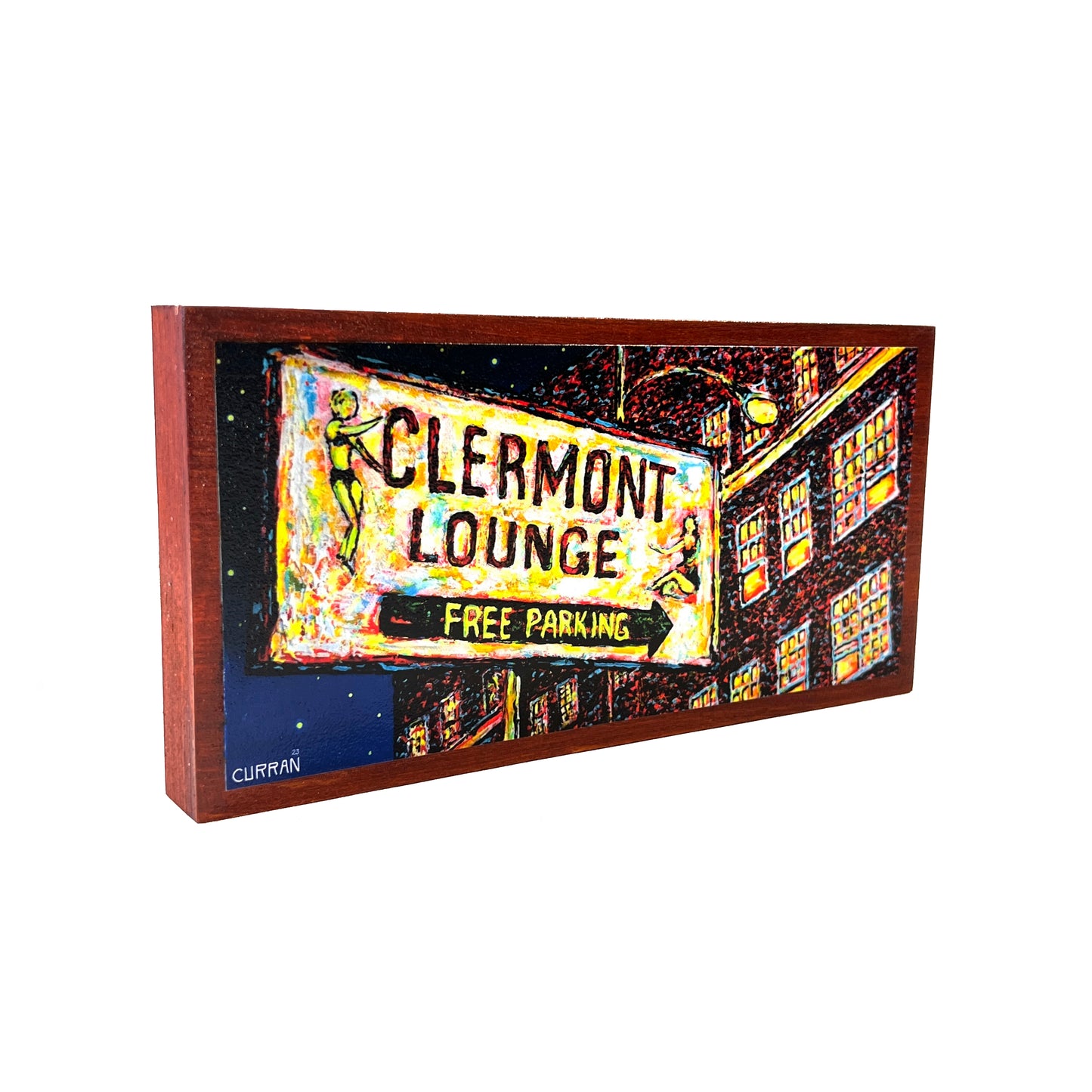 The Clermont on Wood Panel