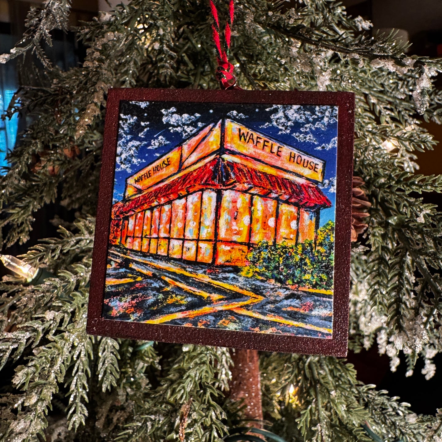 Wafflehouse Ornament