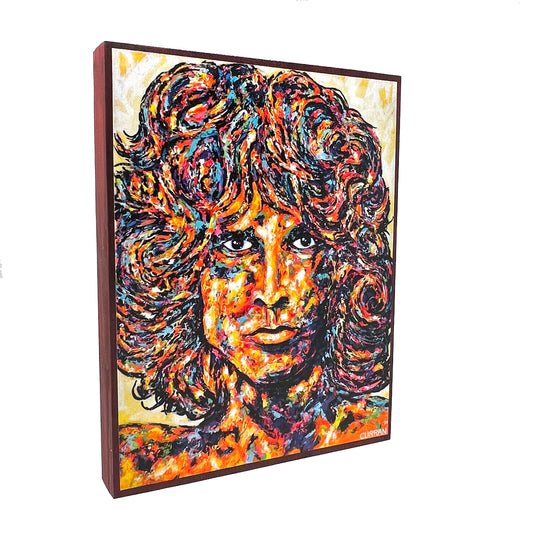 Jim Morrison on Wood Panel (Limited Edition)