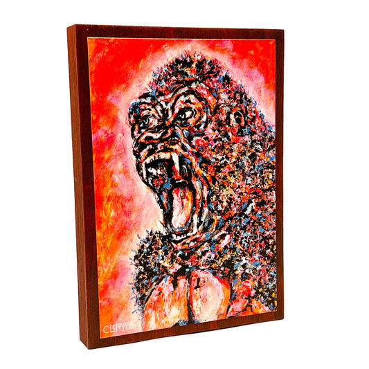 Kong on Wood Panel