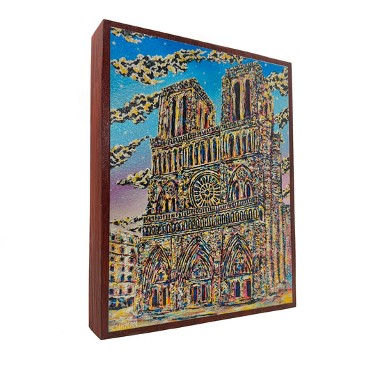 Notre Dame Cathedral on Wood Panel (Limited Edition)
