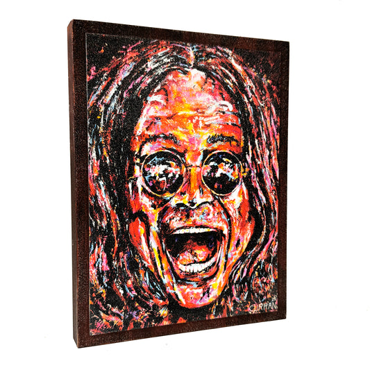 Ozzy on Wood Panel
