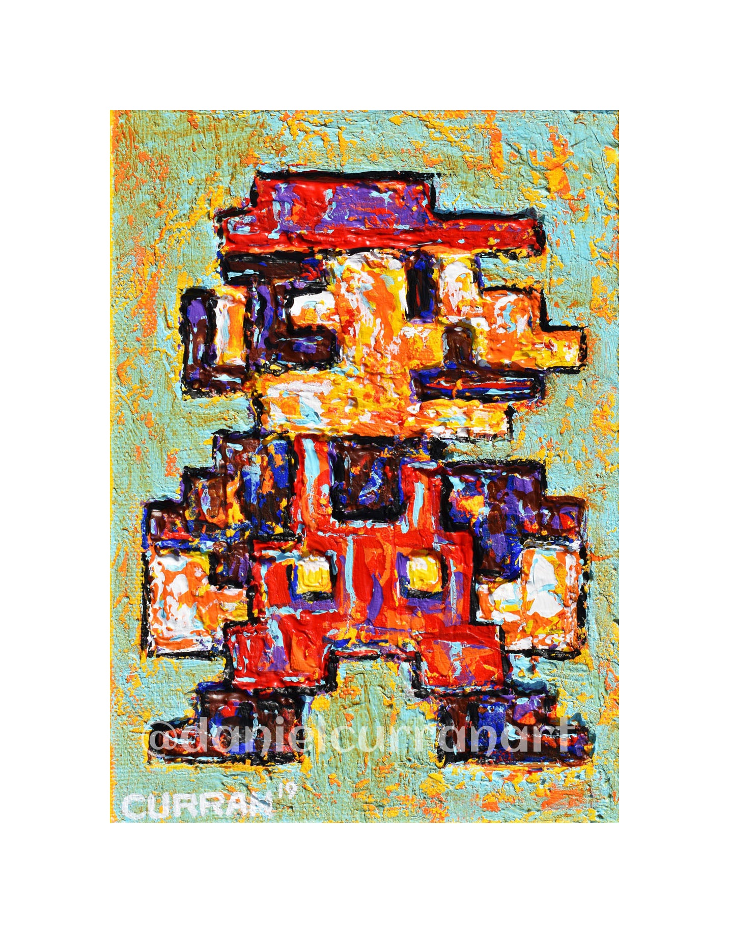 5"x 7" 8 Bit Mario Print (Matted) - Daniel Curran Art