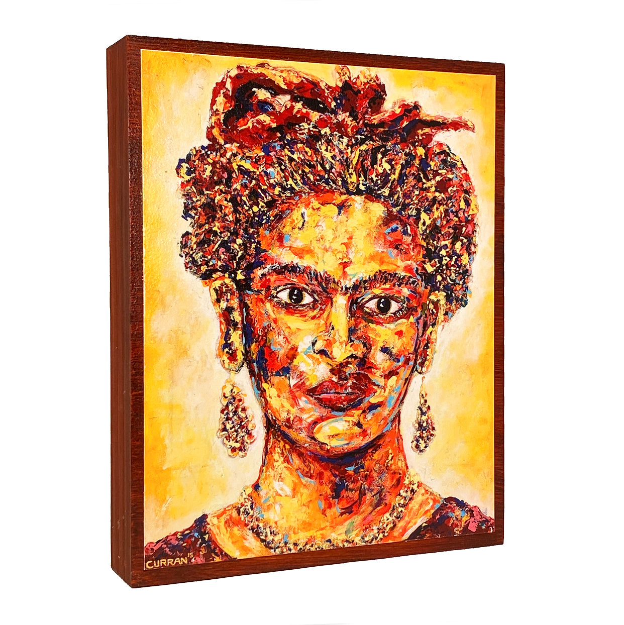 Frida on Wood Panel - Daniel Curran Art