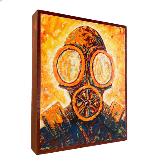 Toxic Fumes on Wood Panel - Daniel Curran Art
