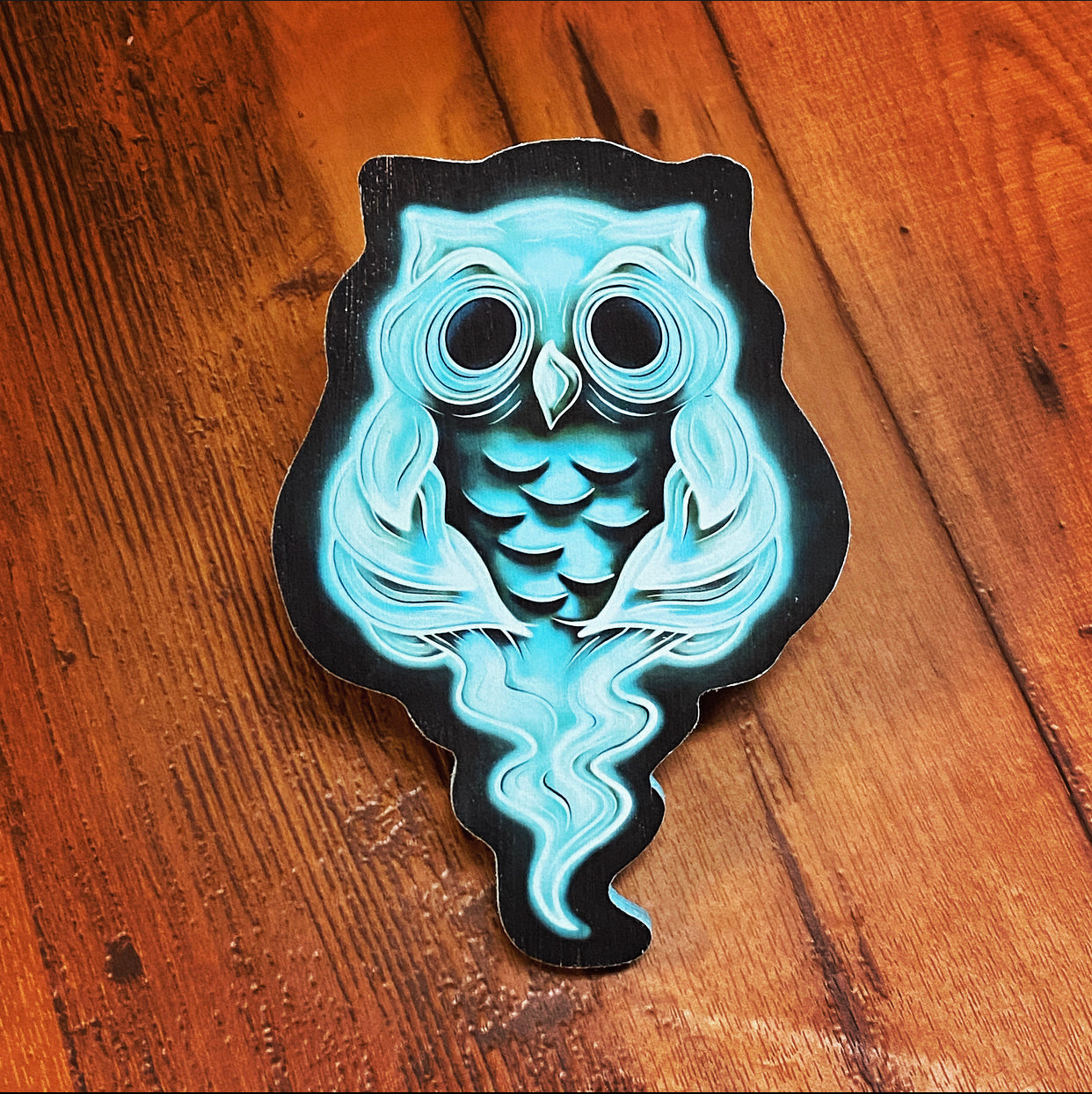 Ghost Owl Print on wood (Limited Edition) - Daniel Curran Art