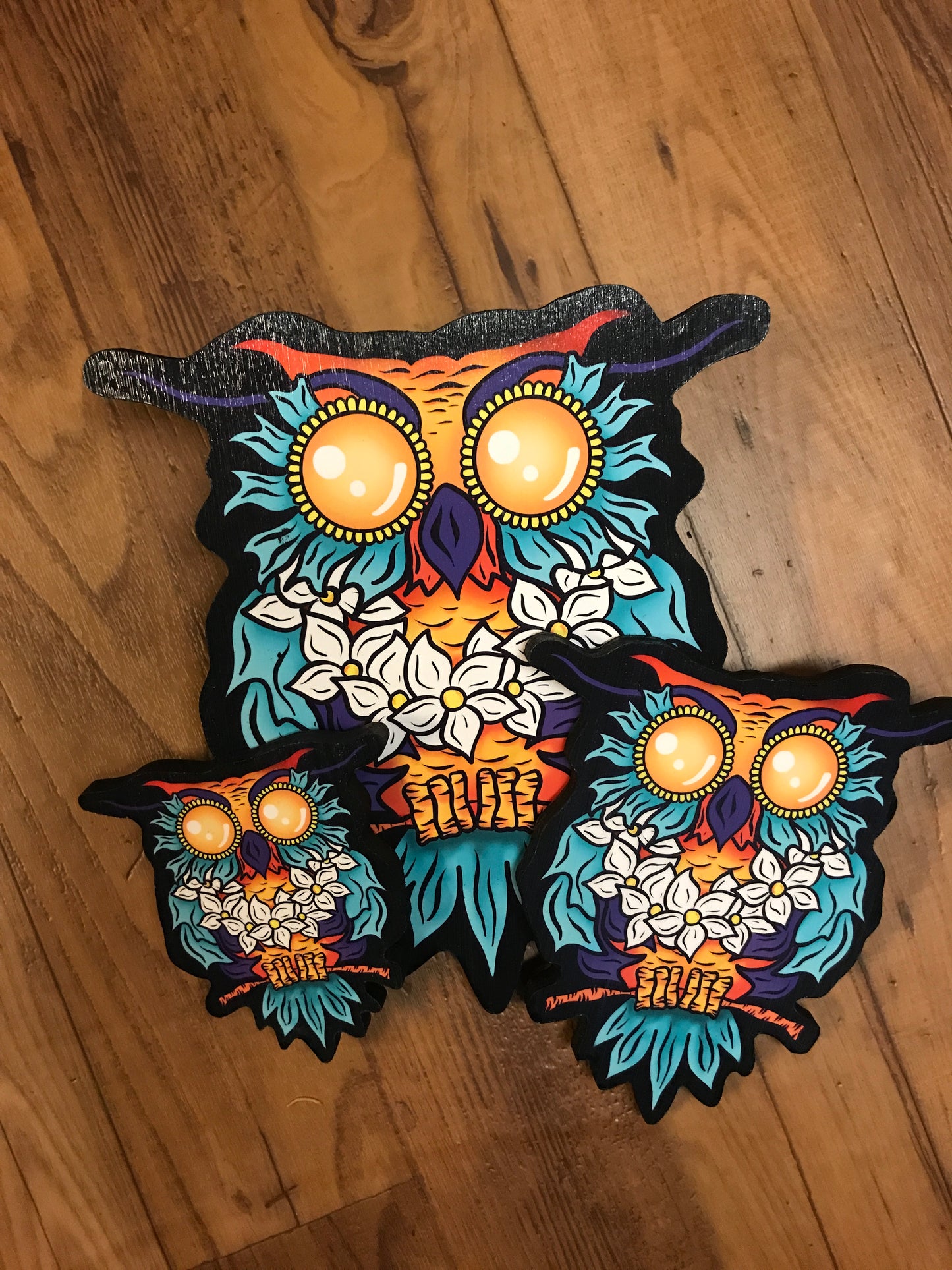 Luaowl Print on Wood (Limited Edition) - Daniel Curran Art