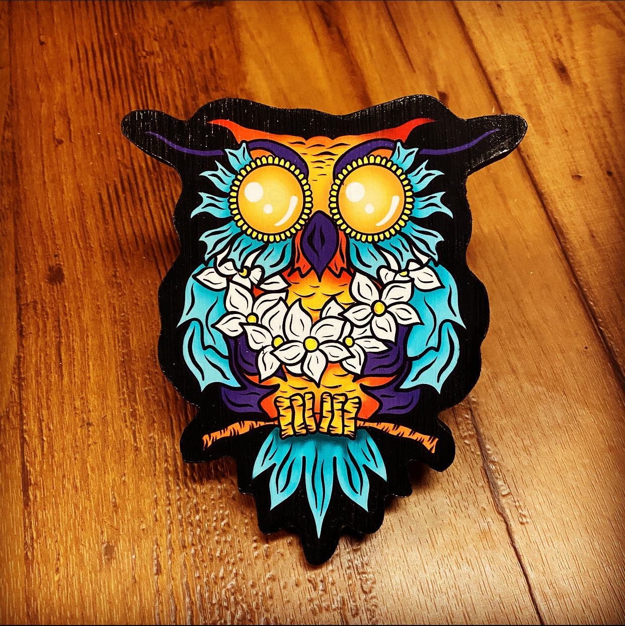 Luaowl Print on Wood (Limited Edition) - Daniel Curran Art