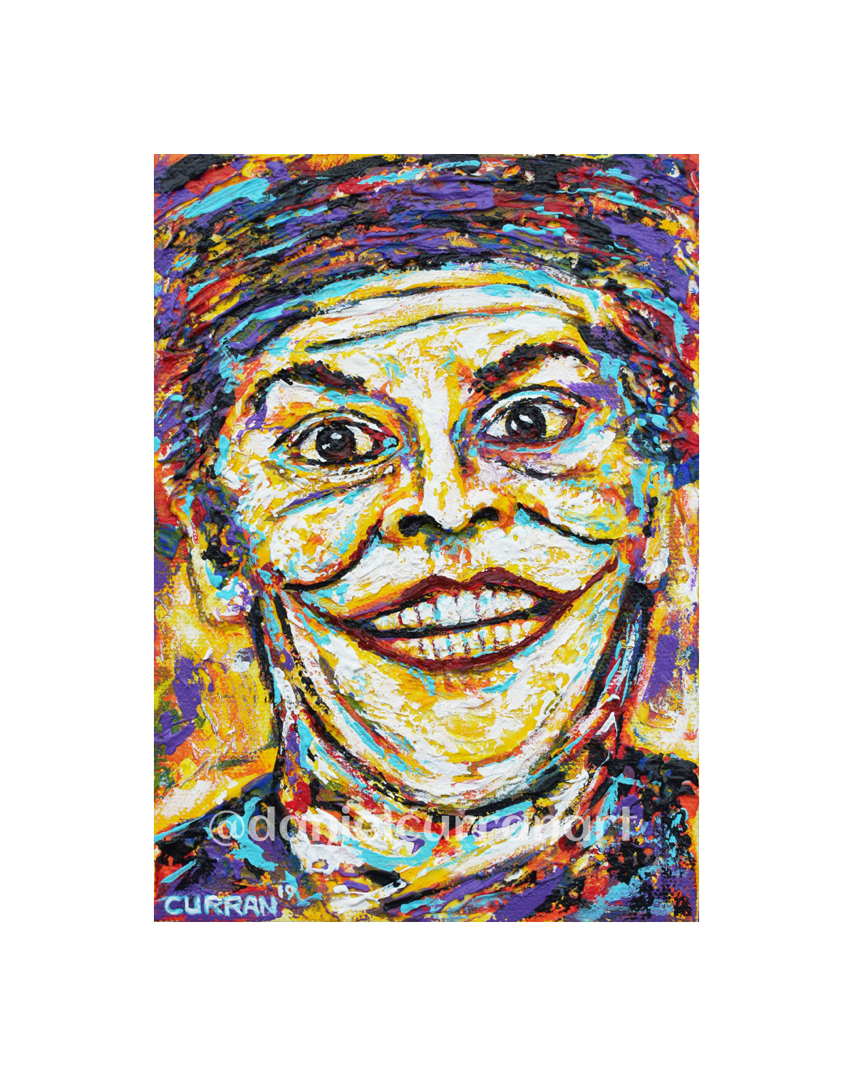 5"x 7" Joker Print (Matted) - Daniel Curran Art
