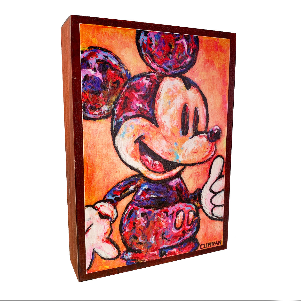 Mickey on Wood Panel - Daniel Curran Art