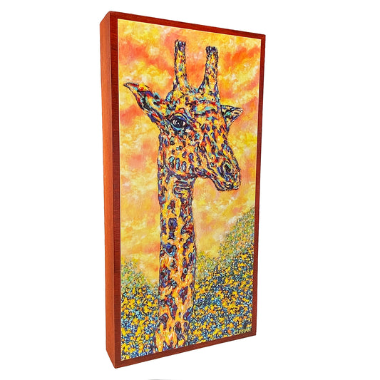 Giraffe 2 on Wood Panel (Limited Edition) - Daniel Curran Art