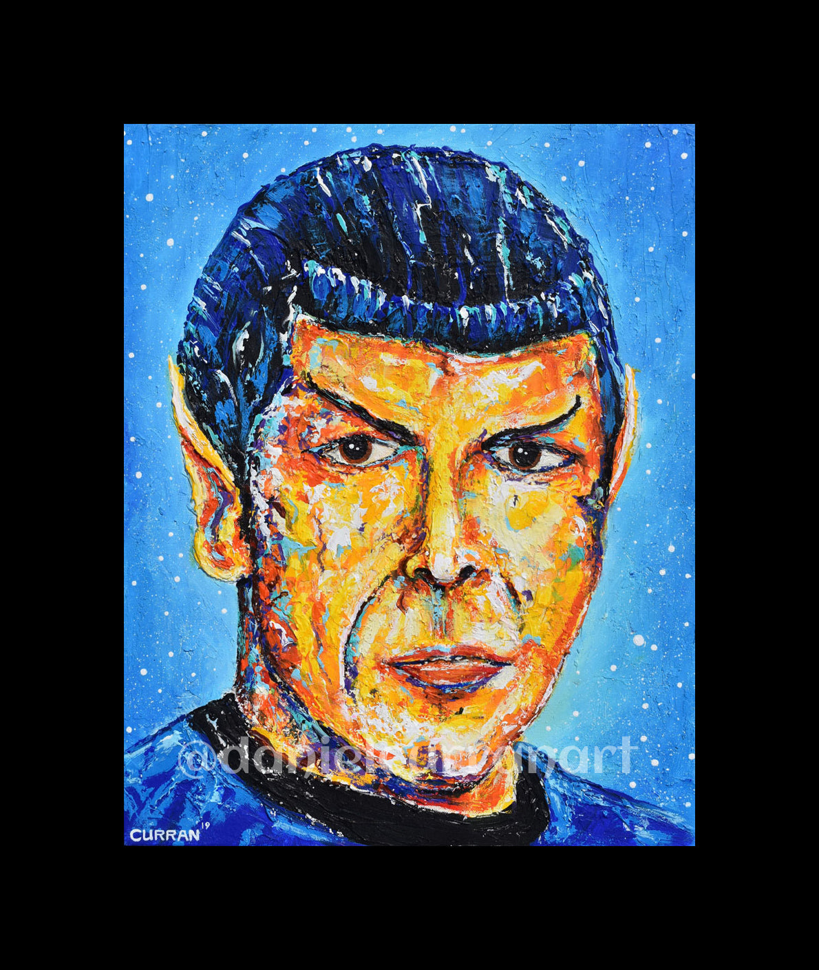 8"x 10" Spock Print (Matted) - Daniel Curran Art
