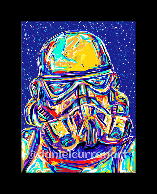 8"x 10" Storm Trooper Print (Matted) - Daniel Curran Art