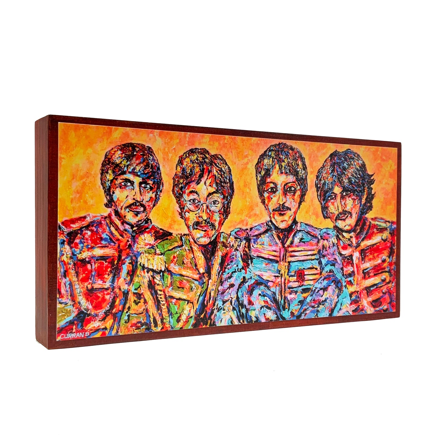 The Beatles on Wood Panel (Limited Edition) - Daniel Curran Art