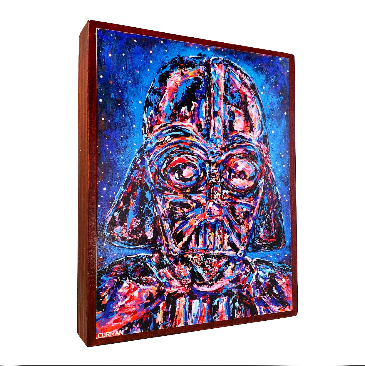 Lord Vader on Wood Panel - Daniel Curran Art