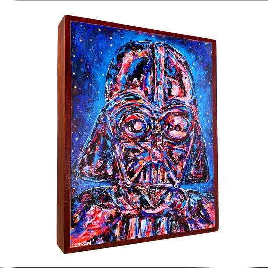 Lord Vader on Wood Panel - Daniel Curran Art